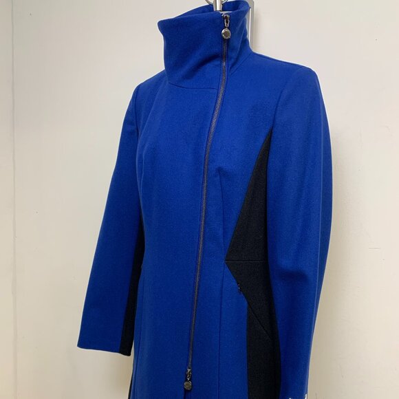 NEW CALVIN KLEIN ELEGANT COLOR BLOCK WOMEN'S COAT SIZE 4 - Picture 3 of 6